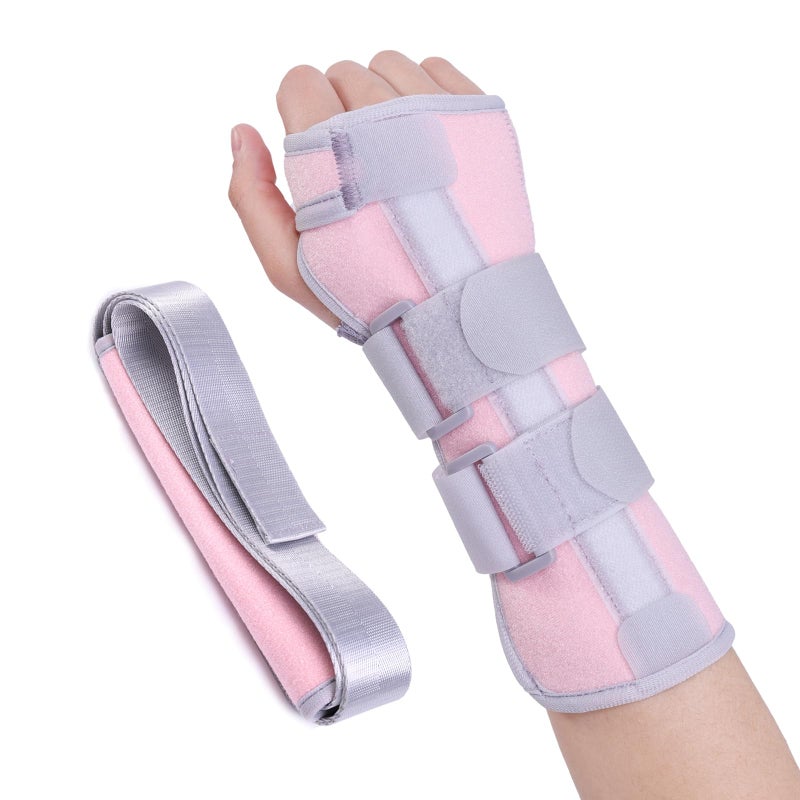 lefeke Carpal Tunnel Wrist Brace Night Support for Right Hand Adjustable Hand Brace with Replaceable Splints and Sling Carpal Tunnel Pain Relief Remedies for Tendonitis Arthritis Injuries Women